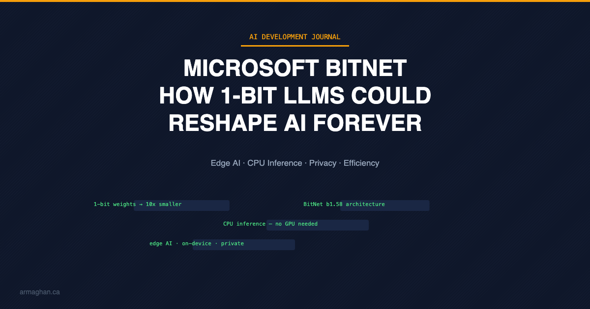 Microsoft BitNet: How 1-Bit LLMs Could Reshape AI Forever